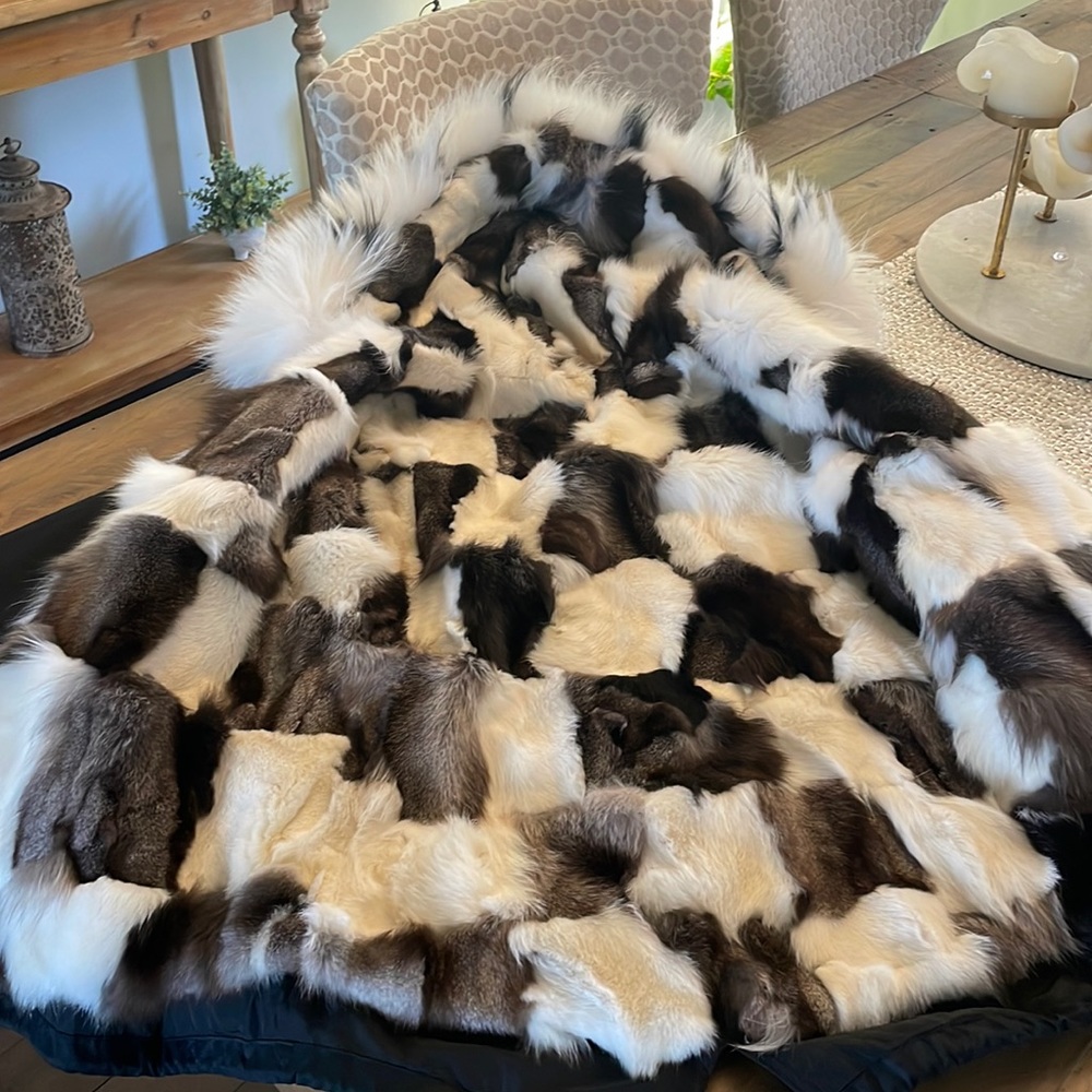 Fully fur lined parka with huge removal fur hood S/M coat like Jocelyn brand